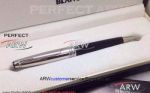 Perfect Replica Montblanc Stainless Steel Clip White And Black Meisterstuck Ballpoint Pen